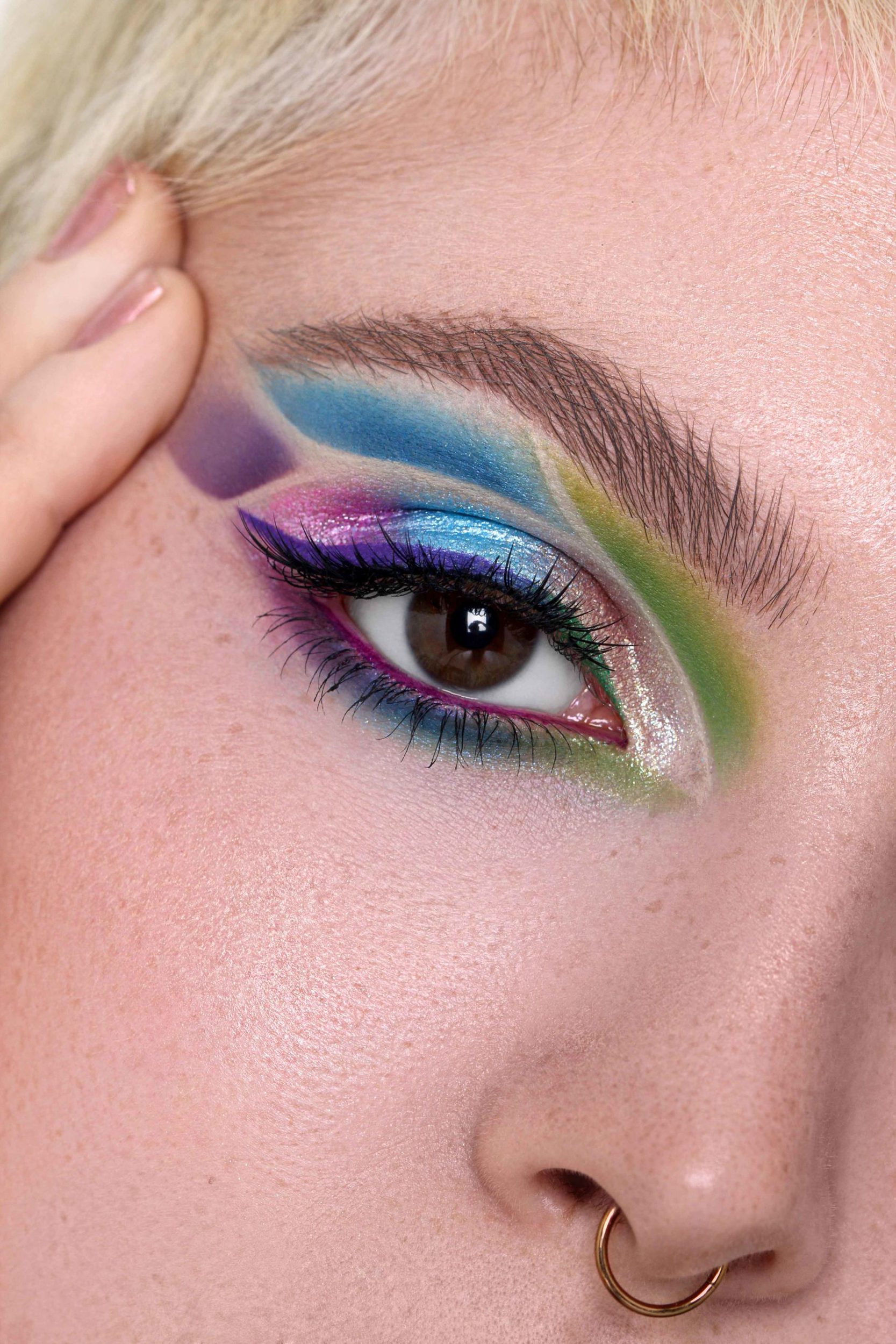 Colour Cut Crease Makeup Closeup